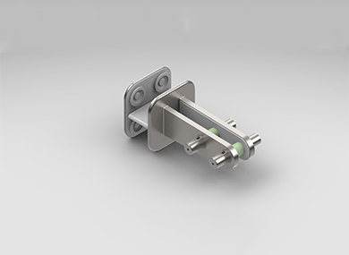 邯郸Articulated clamp for glass rib + hidden cable : F()LYJ01