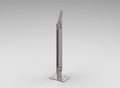 Double-plate guardrail post: SLZ-13