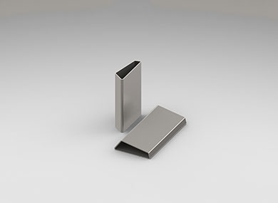 Shaped stainless steel quadrilateral tube