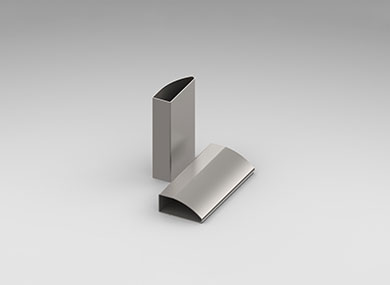 Shaped stainless steel mountain-shaped tube