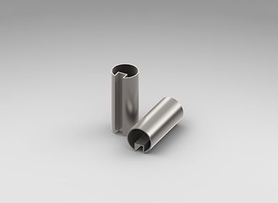 Stainless steel single groove round pipe