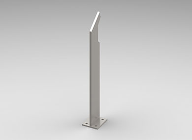 Single board guardrail post: DLZ-09