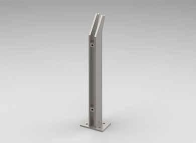 Double-plate guardrail post: SLZ-02