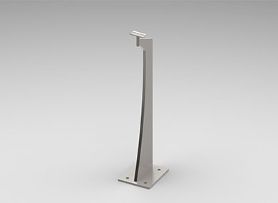 Single board guardrail post: DLZ-08