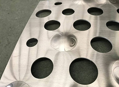Stainless steel perforated plate